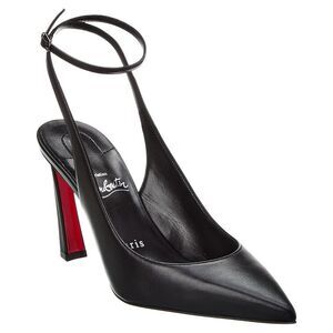 Christian Louboutin Condora Strap 85 Leather Pump, Black